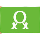 ゼロ災旗・綿(黄緑・小)