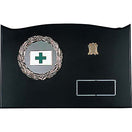 安全旗黒塗り楯(中)