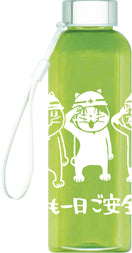 クリアボトル(仕事猫・緑)